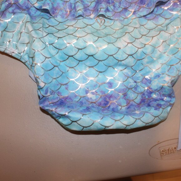 Blue Mermaide 2 Pcs Justice Bikini Swimsuit Size 12 - Picture 8 of 11